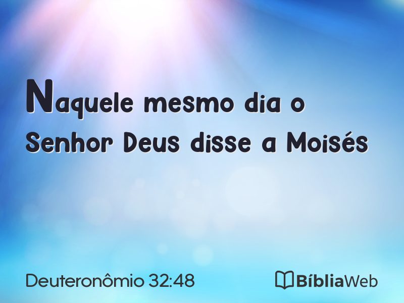Deuteronômio 32:48 em imagem para compartilhar