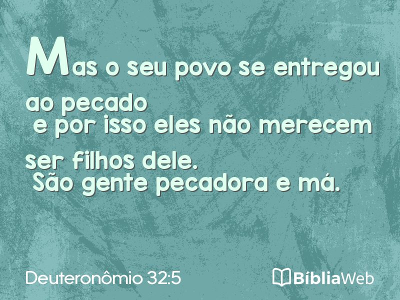Deuteronômio 32:5 em imagem para compartilhar