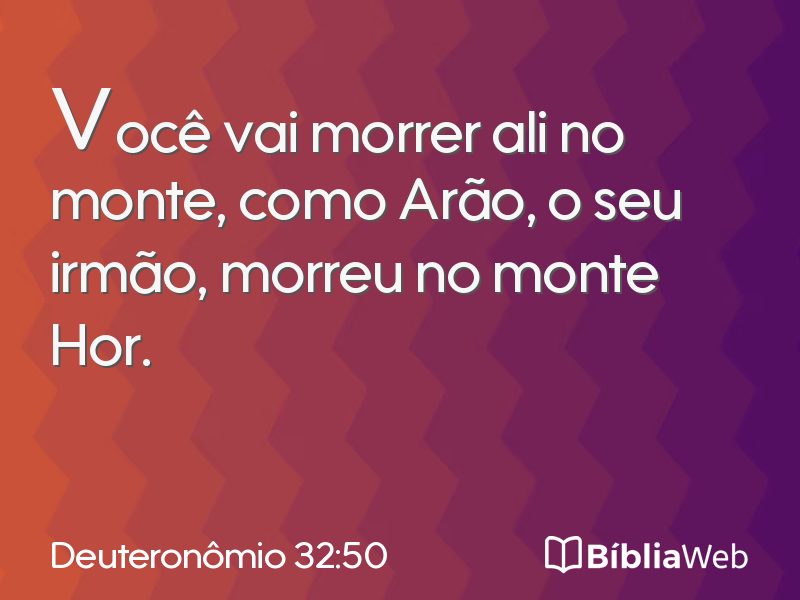 Deuteronômio 32:50 em imagem para compartilhar