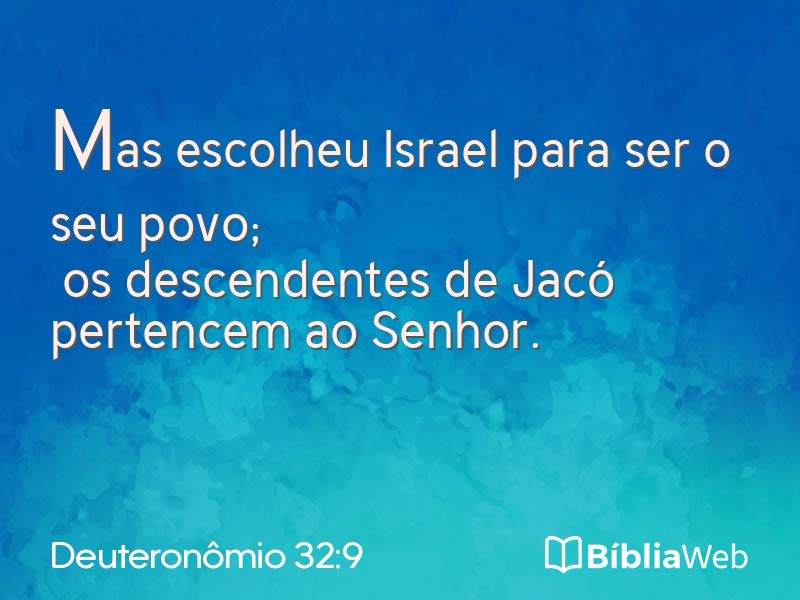 Deuteronômio 32:9 em imagem para compartilhar