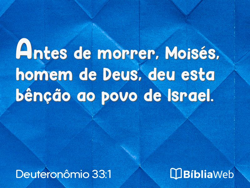 Deuteronômio 33:1 em imagem para compartilhar
