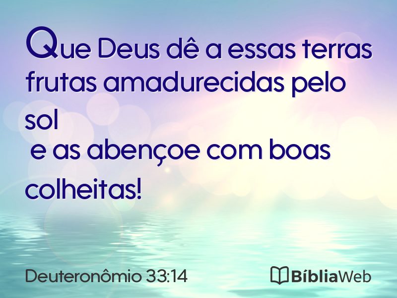 Deuteronômio 33:14 em imagem para compartilhar