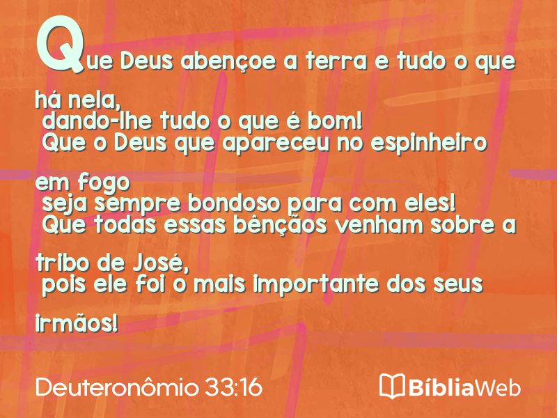 Deuteronômio 33:16 em imagem para compartilhar