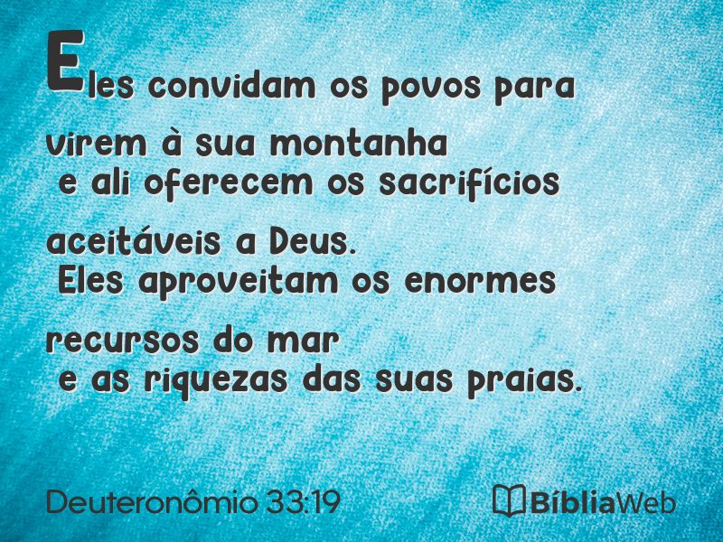 Deuteronômio 33:19 em imagem para compartilhar