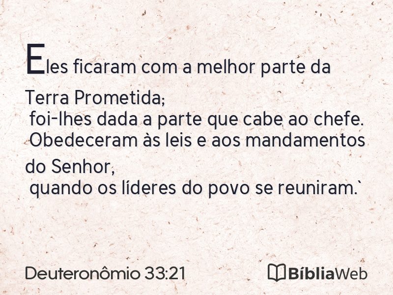 Deuteronômio 33:21 em imagem para compartilhar