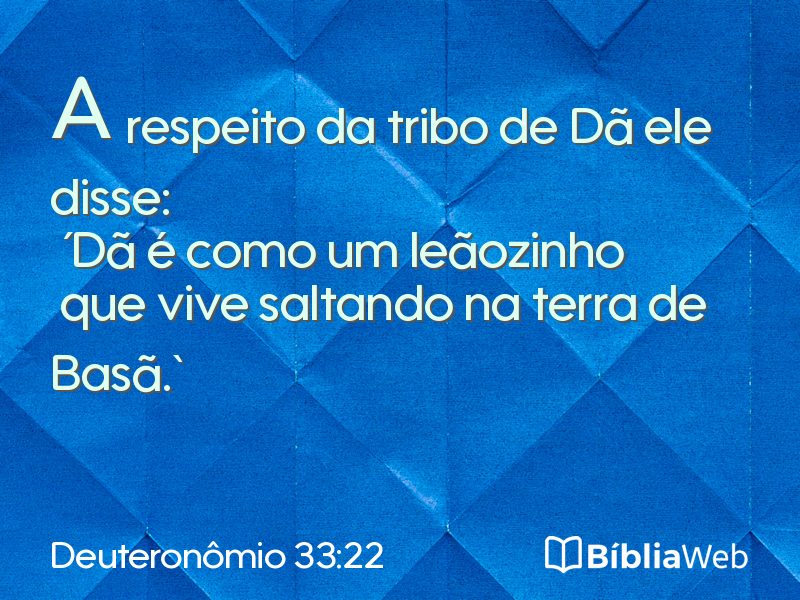 Deuteronômio 33:22 em imagem para compartilhar