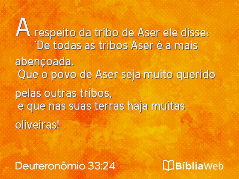 Deuteronômio 33:24 em imagem para compartilhar