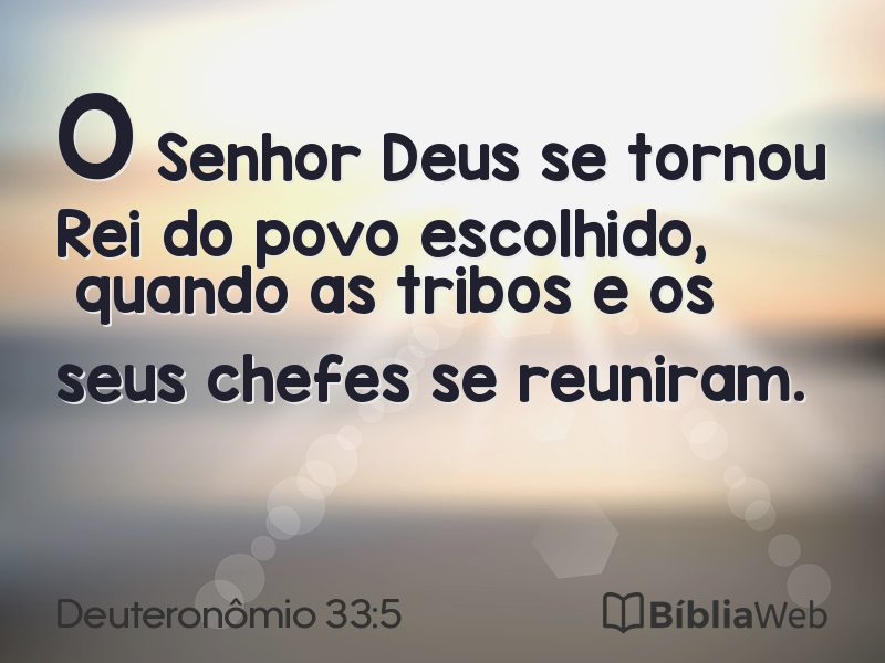 Deuteronômio 33:5 em imagem para compartilhar