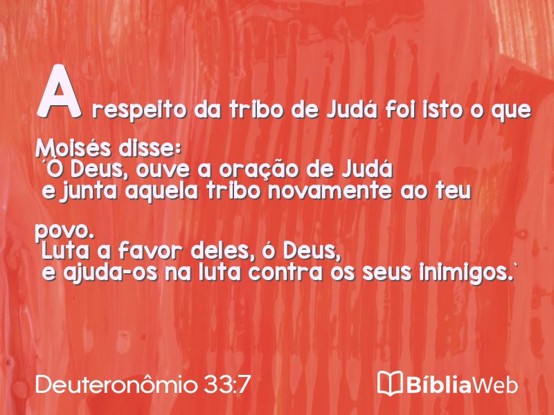 Deuteronômio 33:7 em imagem para compartilhar