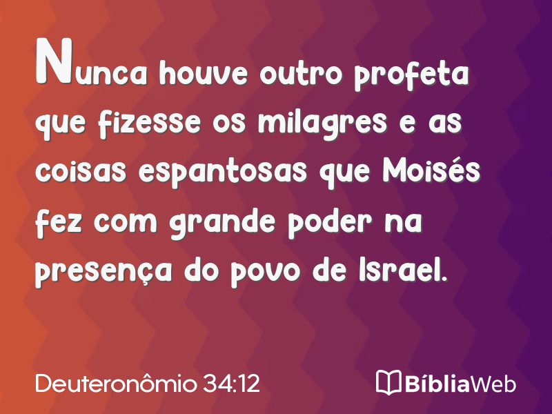 Deuteronômio 34:12 em imagem para compartilhar