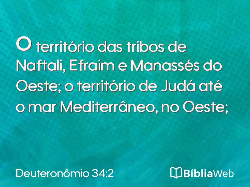 Deuteronômio 34:2 em imagem para compartilhar
