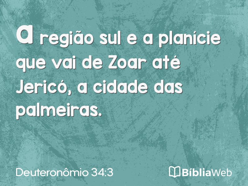 Deuteronômio 34:3 em imagem para compartilhar