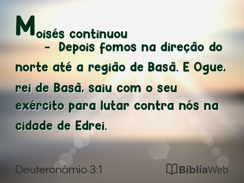 Deuteronômio 3:1 em imagem para compartilhar