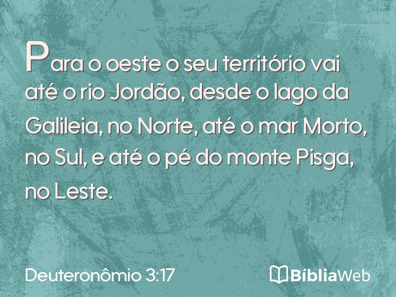 Deuteronômio 3:17 em imagem para compartilhar