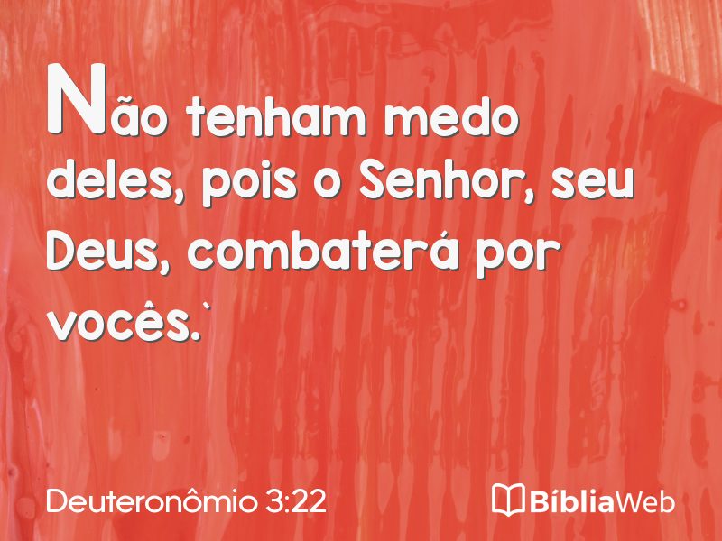 Deuteronômio 3:22 em imagem para compartilhar