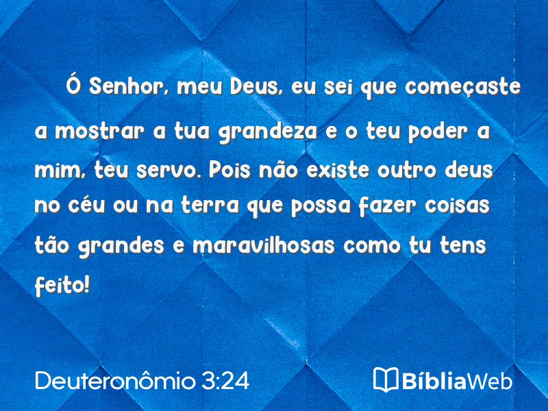 Deuteronômio 3:24 em imagem para compartilhar