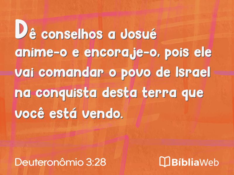 Deuteronômio 3:28 em imagem para compartilhar