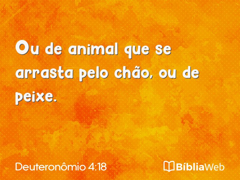 Deuteronômio 4:18 em imagem para compartilhar