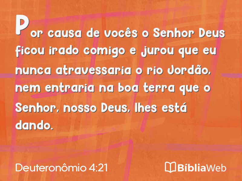 Deuteronômio 4:21 em imagem para compartilhar