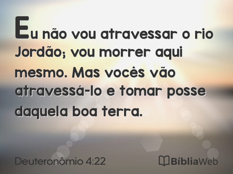 Deuteronômio 4:22 em imagem para compartilhar