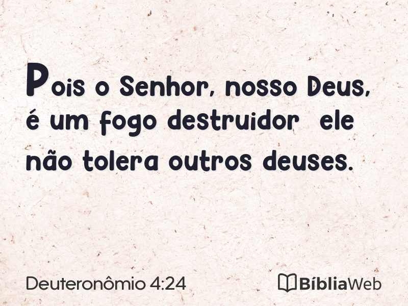 Deuteronômio 4:24 em imagem para compartilhar