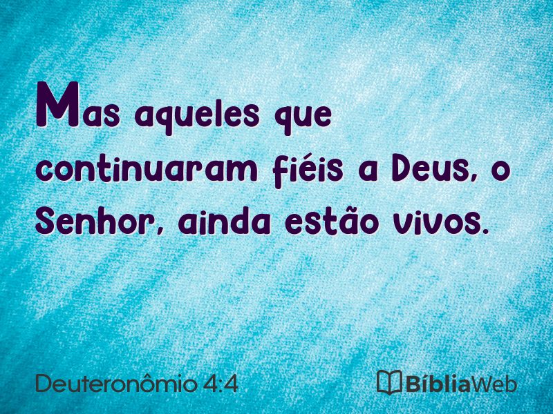 Deuteronômio 4:4 em imagem para compartilhar