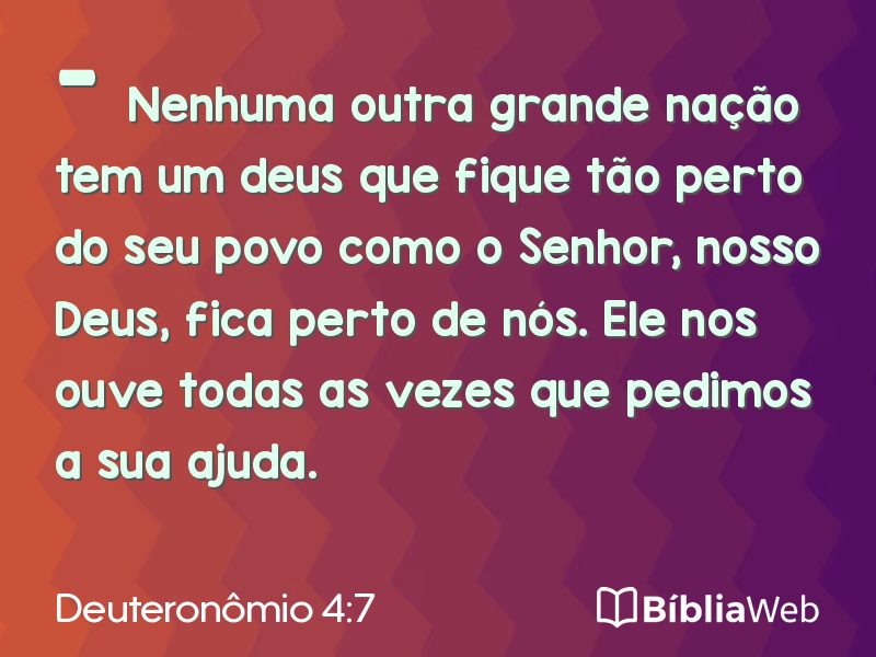 Deuteronômio 4:7 em imagem para compartilhar