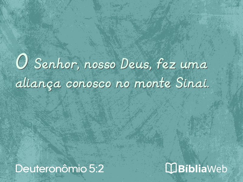 Deuteronômio 5:2 em imagem para compartilhar