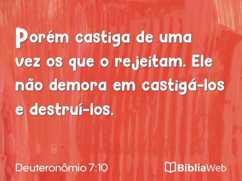 Deuteronômio 7:10 em imagem para compartilhar
