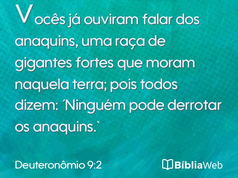 Deuteronômio 9:2 em imagem para compartilhar