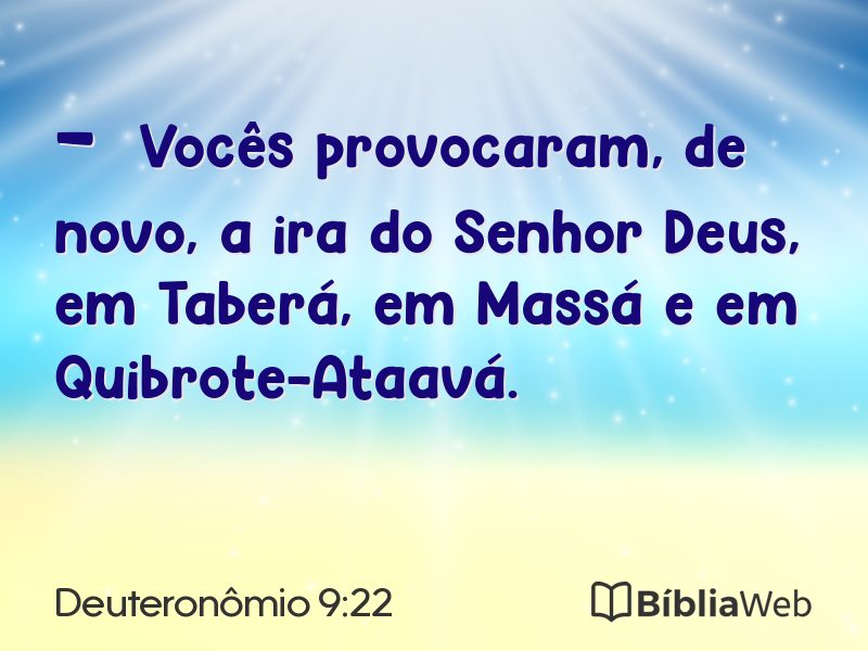 Deuteronômio 9:22 em imagem para compartilhar