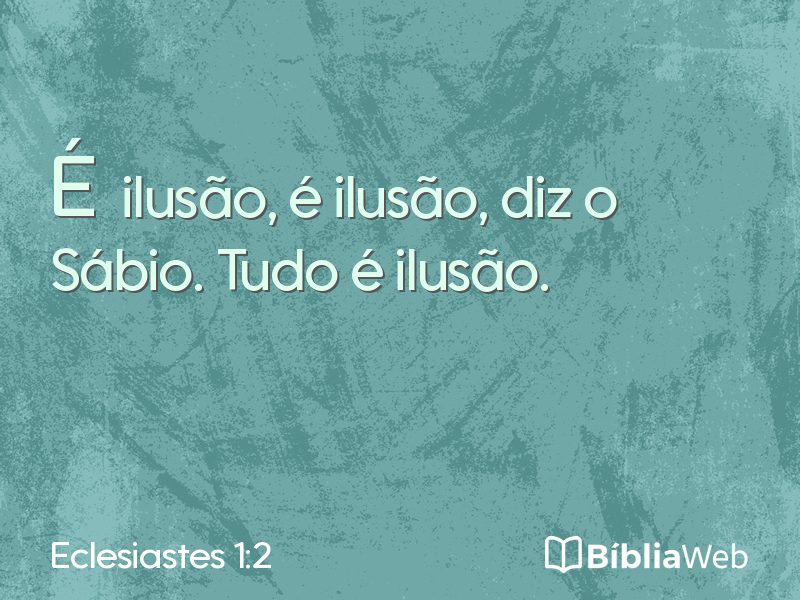 Eclesiastes 1:2 em imagem para compartilhar