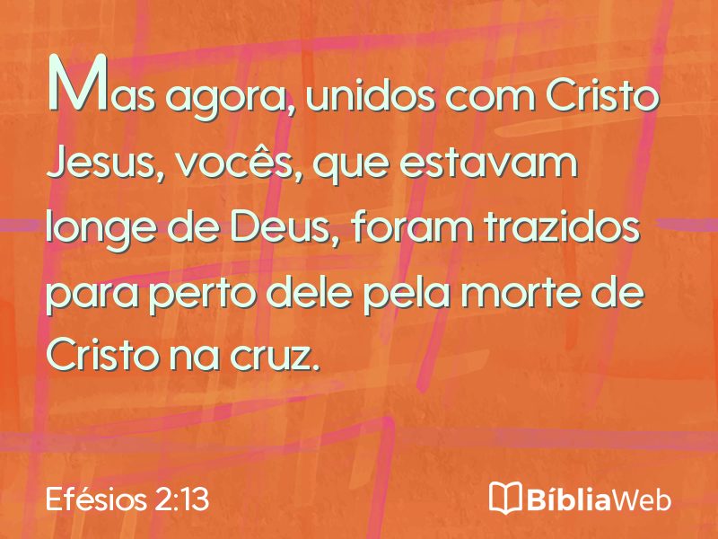 Efésios 2:13 em imagem para compartilhar