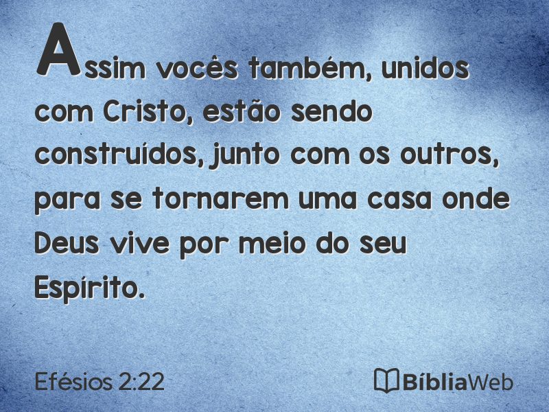 Efésios 2:22 em imagem para compartilhar