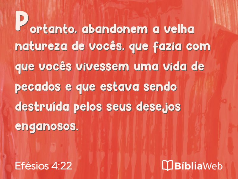Efésios 4:22 em imagem para compartilhar
