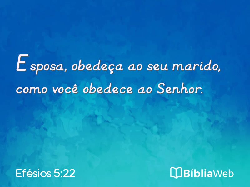 Efésios 5:22 em imagem para compartilhar