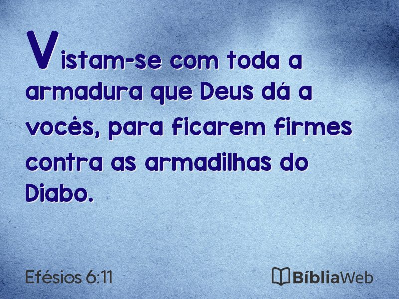 Efésios 6:11 em imagem para compartilhar
