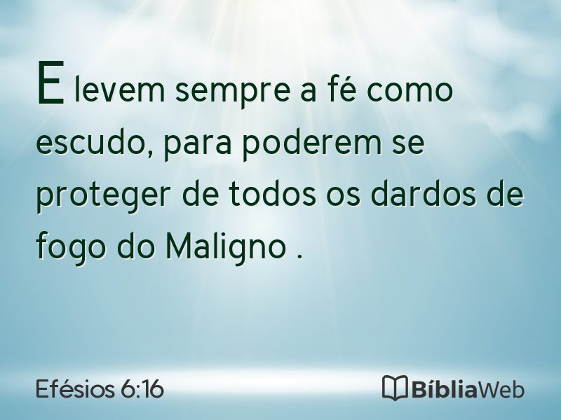 Efésios 6:16 em imagem para compartilhar