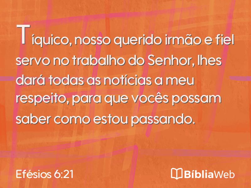 Efésios 6:21 em imagem para compartilhar