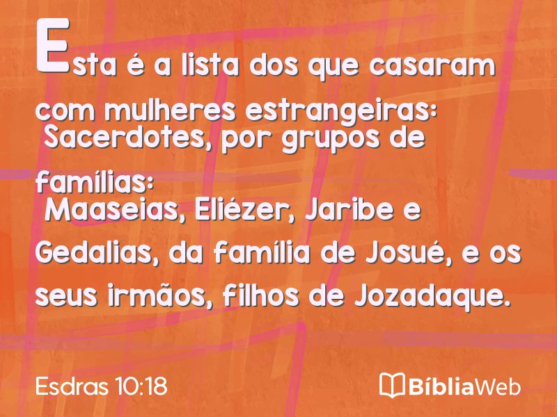 Esdras 10:18 em imagem para compartilhar
