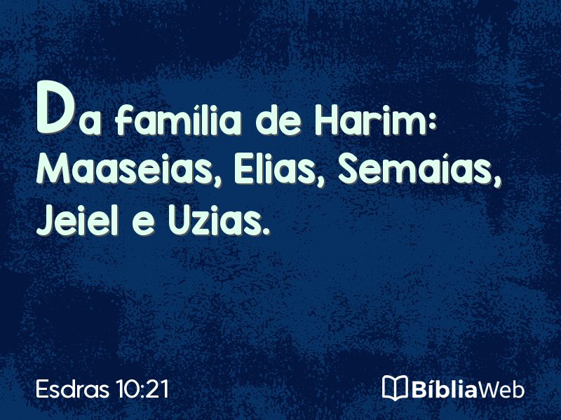 Esdras 10:21 em imagem para compartilhar