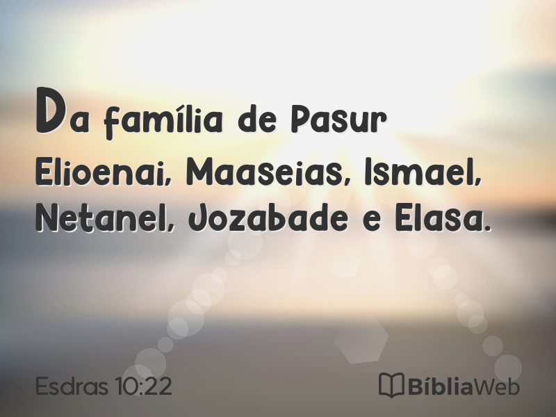 Esdras 10:22 em imagem para compartilhar