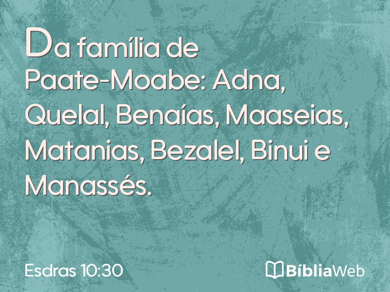 Esdras 10:30 em imagem para compartilhar