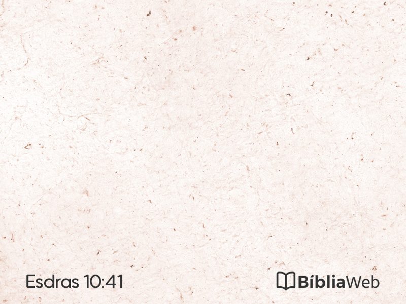 Esdras 10:41 em imagem para compartilhar