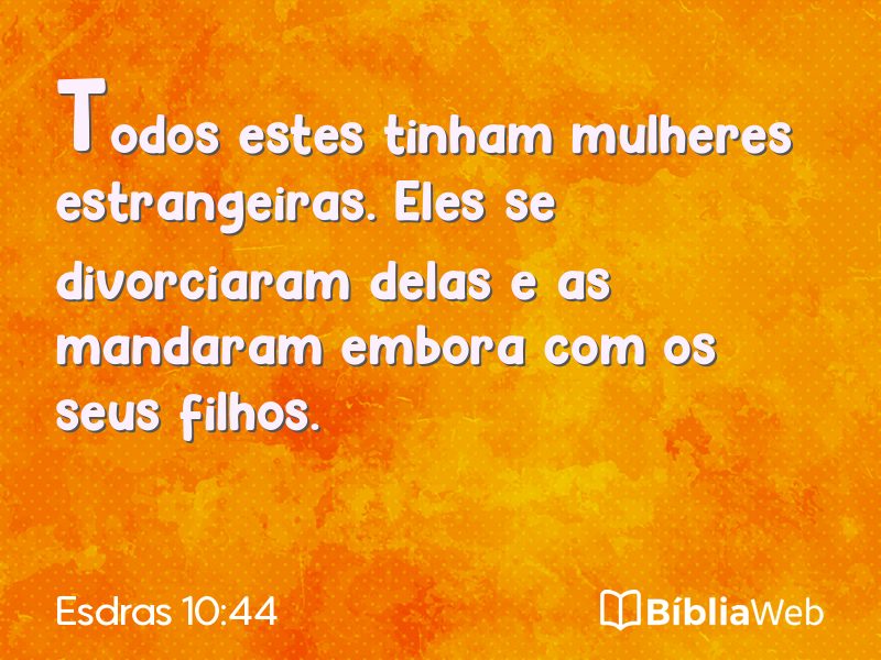 Esdras 10:44 em imagem para compartilhar