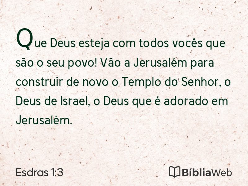 Esdras 1:3 em imagem para compartilhar