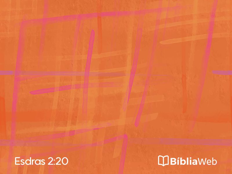 Esdras 2:20 em imagem para compartilhar