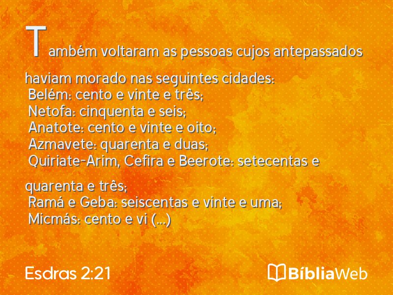 Esdras 2:21 em imagem para compartilhar