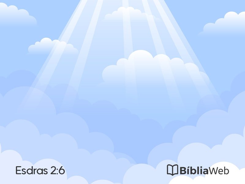 Esdras 2:6 em imagem para compartilhar