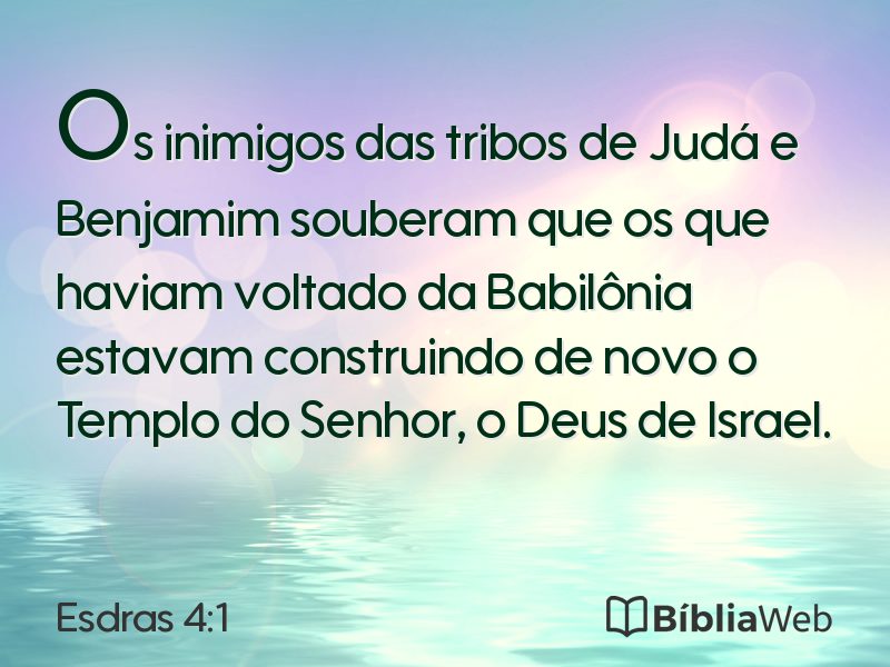 Esdras 4:1 em imagem para compartilhar